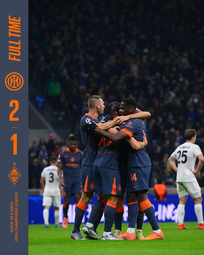 15胜3平，国米近18场欧冠主场比赛保持不败