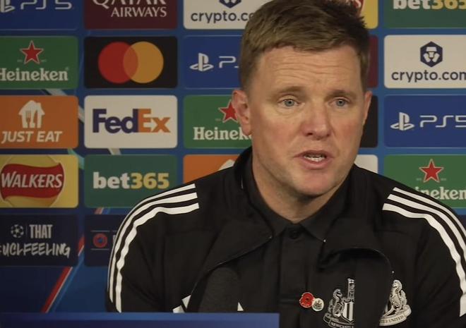 埃迪-豪：吉马良斯为了上场说感觉很好；没想到能执教纽卡4年